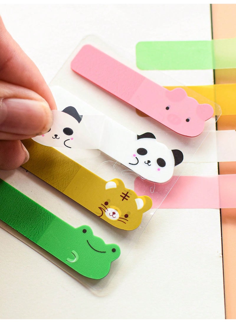 كاكو ١٦٠ قطعة من الملاحظات اللاصقة على شكل حيوانات، ملاحظات لاصقة أنيقة على الطراز الأوروبي برسومات حيوانات أليفة لطيفة برؤوس كرتونية، بنمط واحد، مناسبة للطلاب، وفهرسة المكاتب، وقابلة لإعادة الاستخدام (عدد غير محدود من المرات) بنفس النمط - Image 5